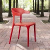 2001000000500 Стул Leo, первичный пластик красный Top Concept LEO 2001000000500