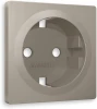 AP3660 Лицевая панель Ambrella Volt ALFA (Серо-бежевый матовый) для электрической розетки с/з QUANT AP3660