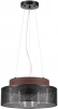 6598/3C Подвесной светильник Lumion Basalto 6598/3C черный/черный. коричневый металл, эко кожа/металл, стекло Е27 3*40W 220V (на тросе, круглые)