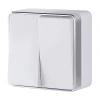 W5020001 Выключатель двухклавишный Gallant (белый) Werkel W5020001 (a051592)