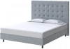 2012790 PROxSON Кровать Madrid Boxspring Standart (Ткань: Велюр Gratta 3 Утренний туман) 90x200