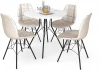 6875345401 Обеденная группа SHT-DS145 жемчужный/белый/черный Sheffilton 6875345401