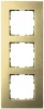 G1003AG Рамка на 3 поста (алюминий шампань) Jasmart G-Metal G1003AG