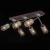 HELSINKI WOOD 81043-6C WOOD,CHROME Люстра потолочная Helsinki Wood HELSINKI WOOD 81043-6C WOOD,CHROME