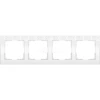 WL05-Frame-04-white Рамка на 4 поста Werkel Flock, белый