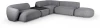 857063 Диван Fabro ОГОГО (арт.857063), (Ткань,Букле/Темно-серый)