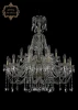 11.12.12+6.300.2d.XL-94.Br.Sp Подвесная большая люстра Art Classic 11.12 11.12.12+6.300.2d.XL-94.Br.Sp (220V, хрусталь, на цепи, подсвечник, свеча)