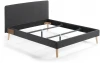 052354 Кровать La Forma (ex Julia Grup) Dyla (Черный/ Пена,Сталь,Дерево,МДФ)