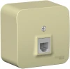 BLNIA011007 Телефонная розетка накладная RJ-11 (бежевый) Systeme Electric Blanca BLNIA011007
