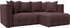 128814 Диван угловой Лига-052 НПБ угол универсальный Лига Диванов (Замша) арт.128814