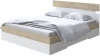 1938554 Без бренда Кровать Milton (ЛДСП Бунратти/Белый) 180x200