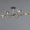 IL0272-6CSQ-25 BK AB TRENTO Потолочная люстра на штанге ILLUMICO IL0272-6CSQ-25 BK AB TRENTO (220V)