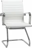 102N-LMR CODY, цвет сиденья белый, цвет основания хромированная сталь Офисное кресло для посетителей CODY (белый)