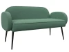 131084 Диван прямой Лига-086 (Фанера/Металл/Рогожка/Зеленый) Лига Диванов 131084