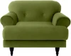 339448 Кресло Italia ОГОГО (арт.339448), (Ткань/Зеленый)