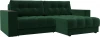 128457 Диван угловой с декором Лига-049 НПБ Лига Диванов (Велюр) арт.128457