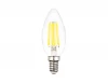 202115 Лампочка светодиодная филаментная свеча прозрачная колба E14 6 Вт 4200K холодное свечение Ambrella Filament 202115