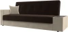 118501 Диван-книжка Лига-020 стол справа (Коричневый,Бежевый/Микровельвет) Лига Диванов арт.118501