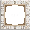 WL07-Frame-01 Рамка на 1 пост Werkel Antik, белое золото