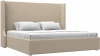 120756 Кровать интерьерная Ларго 200 (Бежевый/Экокожа) Лига Диванов арт.120756