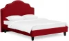 663259 Кровать Queen II Victoria L 1600 ОГОГО (арт.663259), (Ткань/Бордовый)