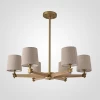 Stavra01 Потолочная люстра на штанге Jorgenson D85 Beige/Light Wood By ImperiumLoft Stavra01 (220V)