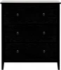2105876000005 Комод Leset Токе 3 ящ. (МДФ,Металл/Черный) арт.2105876000005