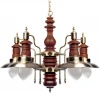 846-05-02 красное дерево+бронза Подвесная люстра N-Light 846 846-05-02 красное дерево+бронза