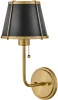 HK-CLARKE1-BR-BK Бра с выключателем сонетка Hinkley Clarke HK-CLARKE1-BR-BK