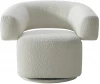 87YY-23071 87YY-23071 Кресло поворотное Lugano букле белое 90*76*68см Garda Decor
