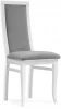 515977 Деревянный стул Woodville Давиано серый велюр / белый 515977