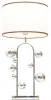 LDT 5528 CHR+WT Интерьерная настольная лампа Lumina Deco Fabi LDT 5528 CHR+WT