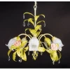 L.6502-5CREAM Подвесная люстра Abrasax L.6502-5CREAM (220V, на цепи, цветы, листья)