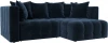 128798 Диван угловой Лига-052 НПБ угол универсальный Лига Диванов (Велюр) арт.128798