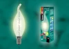 HCL-42/FR/E14 flame Лампочка галогенная свеча на ветру прозрачная E14 42W Uniel HCL-42/FR/E14 flame