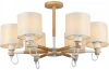 MD.19107-6-S-WOOD+WH Потолочная люстра на штанге Imex MD.19107-6-S-WOOD+WH