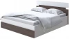 2015509 Без бренда Кровать Milton с подъемным механизмом (ЛДСП Белый/Ясень Шимо Темный) 90x190