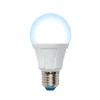 LED-A60 12W/6500K/E27/FR/DIM PLP01WH картон Лампочка светодиодная шар белая E27 12W 6500K Uniel LED-A60 12W/6500K/E27/FR/DIM PLP01WH