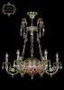 31.44.6.KR175SP.250IT.G.Sp.Amber.White.1E Подвесная люстра с хрустальными подвесками Art Classic 31.44 31.44.6.KR175SP.250IT.G.Sp.Amber.White.1E