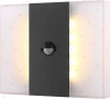 34167S Светильник настенный уличный светодиодный с датчиком движения Globo Moonlight, 2 плафона черный, белый