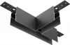 TRA034CT-41B Коннектор Т-образный Exility накладной черный (магнитный) Maytoni Technical TRA034CT-41B