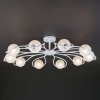 70089/10 белый с серебром Потолочная люстра Eurosvet Camomile 70089/10 белый с серебром