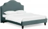 663263 Кровать Queen II Victoria L 1600 ОГОГО (арт.663263), (Ткань/Бирюзовый)