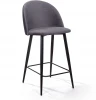 75774 Стул полубарный Top Concept Thomas, бархат серый 27