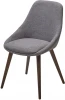 614M05579 Стул M-City DANIEL Grey Lena-450, ткань / орех