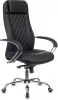 CH-609SL/ECO/BLACK Кресло руководителя Бюрократ CH-609SL/ECO черный эко.кожа крестовина металл хром