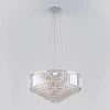 10105/9 хром/прозрачный хрусталь Strotskis Подвесная люстра Eurosvet Torreta 10105/9 хром/прозрачный хрусталь Strotskis