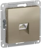 ATN000583 Розетка встраиваемая Ethernet RJ-45 (шампань) Systeme Electric AtlasDesign ATN000583