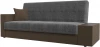 118530 Диван-книжка Лига-020 стол справа (Серый,Коричневый/Рогожка) Лига Диванов арт.118530
