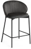 528460 Полубарный стул Woodville Нейл серый / черный 528460